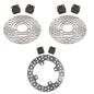 Solid Spare Front & Rear Disc Brake Rotors & Semi-Metallic Pads for Suzuki LT-Z400 QuadSport