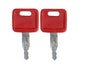 (2) Keys For John Deere, Hitachi Excavator, Case Dozer New Holland H800 AT194969