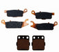 Front & Rear Semi-Metallic Brake Pads for Yamaha Raptor 250 2008-2013 YFM250R