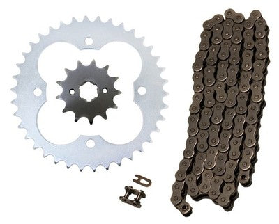 Solid Spare Natural 520x86 O-Ring Drive Chain & 13/38 Sprockets for Honda TRX250X Fourtrax