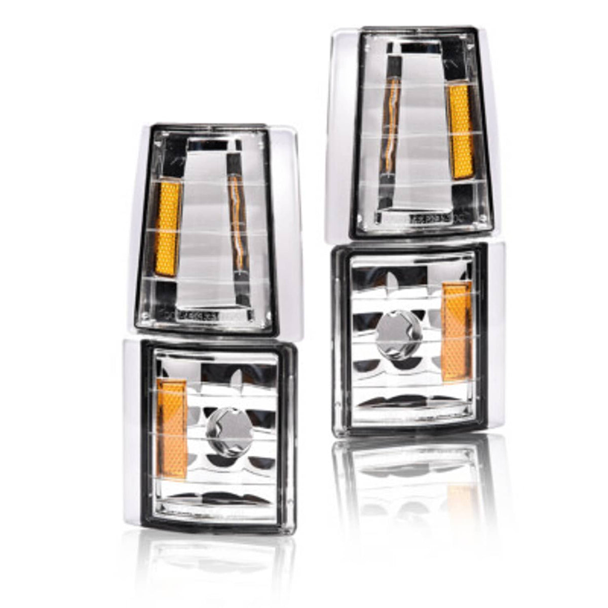 Solid Spare Clear Turn Signal Corner Lights Fit For 1994-1999 Chevrolet C/K Tahoe Suburban
