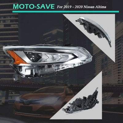 Solid Spare Passenger/RH Side LED Projector Headlight Headlamp For Nissan Altima 2019-2020