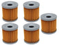 Solid Spare 5 Pack Oil Filters fits Suzuki DR-Z400 DR-Z400S DR-Z400SM & for Kawasaki KLX400R