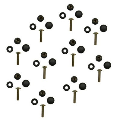 Solid Spare SPI Snowmobile Windshield Fastener Kit - Seals w/ Threaded Inserts Bolts & Caps