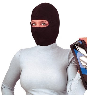 Solid Spare Balaclava Full Face Mask Black PREMIUM - Poly/Cotton Blend - Pack of 6