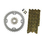 Solid Spare Gold 520x100 Drive Chain & 13/40 Sprockets for Yamaha Warrior 350 1987-1988
