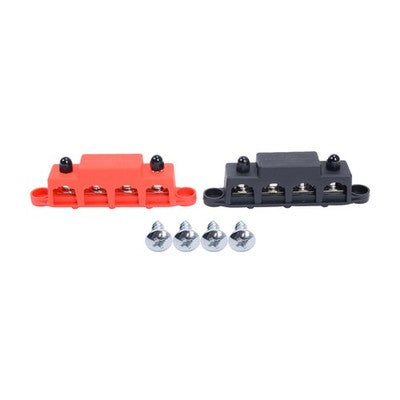New 5/16" 4 Stud Power and Ground Distribution Block with Cover New US