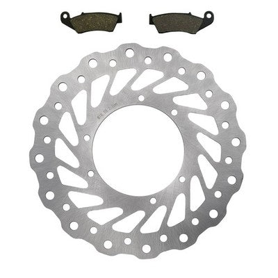 Solid Spare Front Brake Rotor & Semi-Metallic Brake Pads for Honda CR125R & CR250R 1995-2007