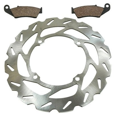 Solid Spare Front Disc Brake Rotor & Brake Pads for Suzuki RM-Z450 fits 2005-2017 Models