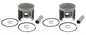 2 SPI .020 Over Bore Piston Kits for Polaris 700 Snow most 1997-2005 Twin 81.5mm