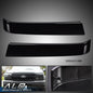 Solid Spare Fit For 2003-2007 Chevrolet Silverado Grille Molding Panel Filler Trim Black Set