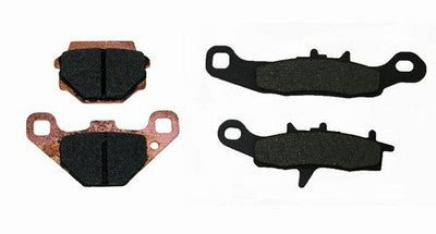 Front & Rear Semi-Metallic Brake Pads for Kawasaki Super Sherpa 250 2000-2003