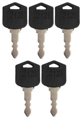Solid Spare (5) Ignition Keys For Doosan Daewoo Forklift D25 D35 G25 G35 # 212, D554212