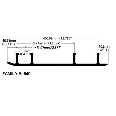 Solid Spare Bottom Line 6" Carbides for Yamaha fits some 2000-2004 Mountain Max, SRX & SX