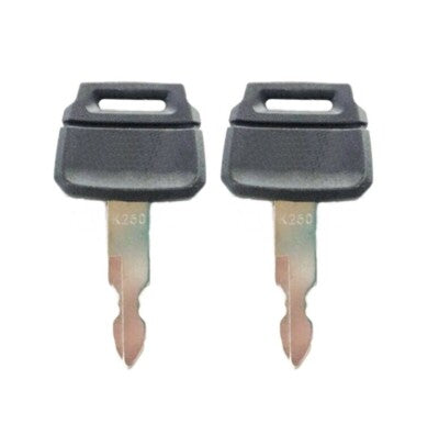 (2) Keys For Kobelco New Holland Case Excavators Kawasaki Loader K250