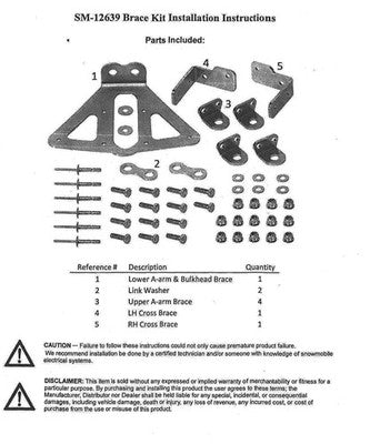 Solid Spare SPI A-Arm Brace Kit for Ski-Doo fits 2017-2020 850 ETEC REV Gen4 Models G4