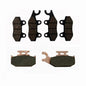 Solid Spare Front & Rear Severe Duty Brake Pads for Yamaha Rhino 450 4x4 YXR450 2006-2009