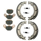Solid Spare Front Brake Pads & Rear Brake Shoes for Kawasaki Bayou 300 2x4 fits 1988-2004