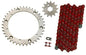 Solid Spare Red 520x98 Drive Chain & 13/40 Sprockets for Yamaha Warrior 350 1989-2004
