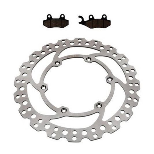 Solid Spare Front Disc Brake Rotor & Brake Pads for Suzuki RM125, RM250 & RMX250 1989-1995