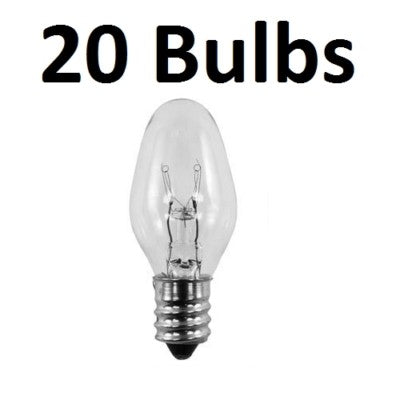 Solid Spare 20 Replacement Bulbs for Scentsy Warmers