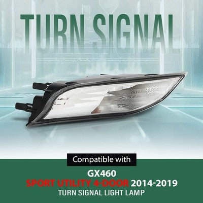 Solid Spare Front Passenger Side Turn Signal Light Fit For 2014-2019 Lexus GX460 LX2531109