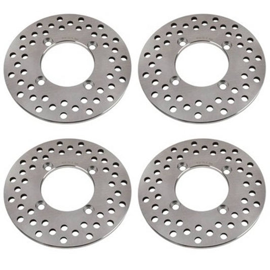 Solid Spare Front AND Rear Disc Brake Rotors for Honda Big Red 700 2009 2010 2011 2012 2013