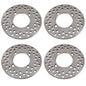 Front AND Rear Disc Brake Rotors for Honda Big Red 700 2009 2010 2011 2012 2013