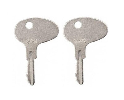 (2) Keys For Mitsubishi Forklift Dozer Tractor International CAT Kubota 12343