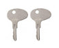(2) Keys For Mitsubishi Forklift Dozer Tractor International CAT Kubota 12343