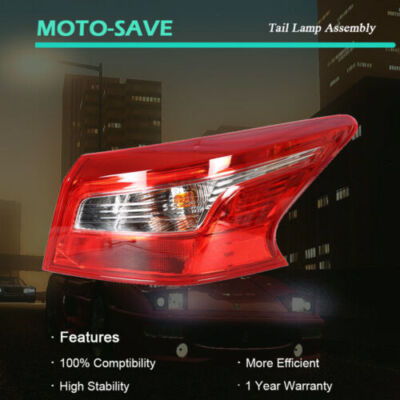 Solid Spare For Nissan Sentra 2016-2018 New Tail Brake Light Passenger Right Side 265503YU0A