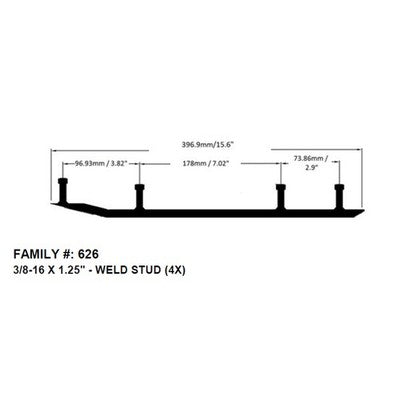 Solid Spare Bottom Line 6" Carbides for Yamaha Venture & VMAX fits many 1997-2000 SEE LIST