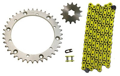 Solid Spare Yellow 520x100 Drive Chain & 14/40 Sprockets for Yamaha Warrior 350 1989-2004