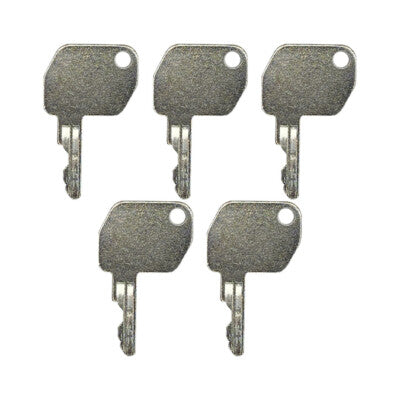 Solid Spare (5) Ignition Key For Ford JCB New Holland Case Backhoe Tractor 92274 86502903