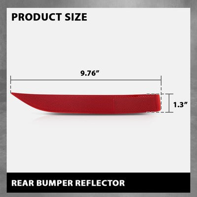 Solid Spare Rear Bumper Reflector Light Fit For 2016 2017 2018 2019 BMW X1 F48 Right Side