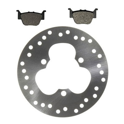Solid Spare Rear Disc Brake Rotor & Semi-Metallic Pads for Honda TRX450R TRX450ER Sportrax