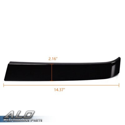 Solid Spare Fit For 2003-2007 Chevrolet Silverado Grille Molding Panel Filler Trim Black Set