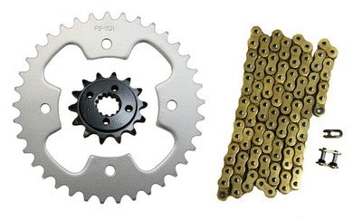 Solid Spare Gold 520x92 O-Ring Drive Chain 14/38 Sprockets for Polaris Predator 500 2005-07