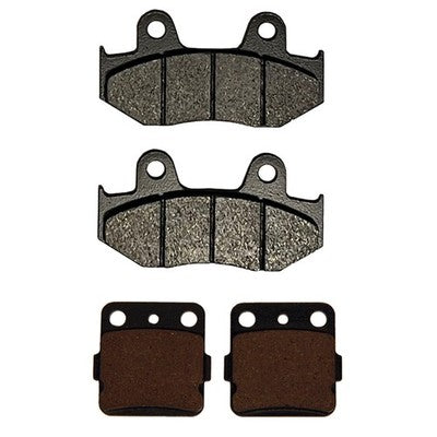 Front & Rear Semi-Metallic Brake Pads for Honda ATC350X 3-Wheeler fits 1985