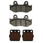 Front & Rear Semi-Metallic Brake Pads for Honda ATC350X 3-Wheeler fits 1985