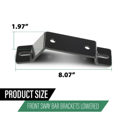 Solid Spare Fit For 1973-1987 Chevrolet C10 GMC Truck Front Swaybar Brackets Lowered