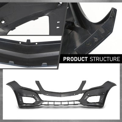 Solid Spare Fit For 2013 2014 2015 Mercedes-Benz GLK350 GLK250 Front Bumper Cover Fascia