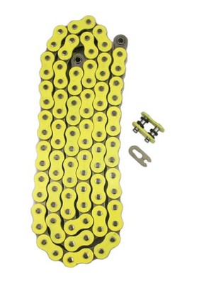 Solid Spare 520 x 84 Heavy Duty Yellow X-Ring Chain 520 Pitch x 84 Link XRing Master Link