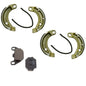 Solid Spare Front Brake Shoes & Rear Pads for Arctic Cat DVX50 & Utility 50 fits 2006 & 2008