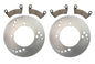 Solid Spare Front Disc Brake Rotors & Pads for Polaris RZR-4 800 900 & Ranger Crew 800 & 900