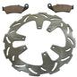 Solid Spare Front Wave Disc Brake Rotor & Brake Pads for Honda CRF450R fits 2015-2024 Models