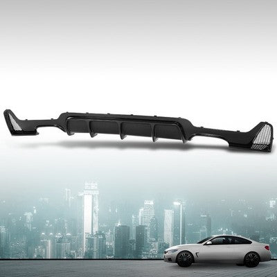 Solid Spare Rear Bumper Diffuser Carbon Look Fit For 14-20 BMW F32 F33 F36 4 Series M Sport