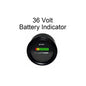 36 Volt EZGO Club Car Yamaha Golf Cart Battery Indicator Meter Gauge 2" Round
