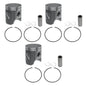 3 Namura Piston Kits fits Kawasaki 1995-06 900 ZXI STS STX .020 Over Bore 73.5mm
