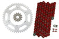 Solid Spare Red 520x114 Drive Chain & 13/48 Sprockets for Yamaha YZ450F 2010-2013 2015-2018